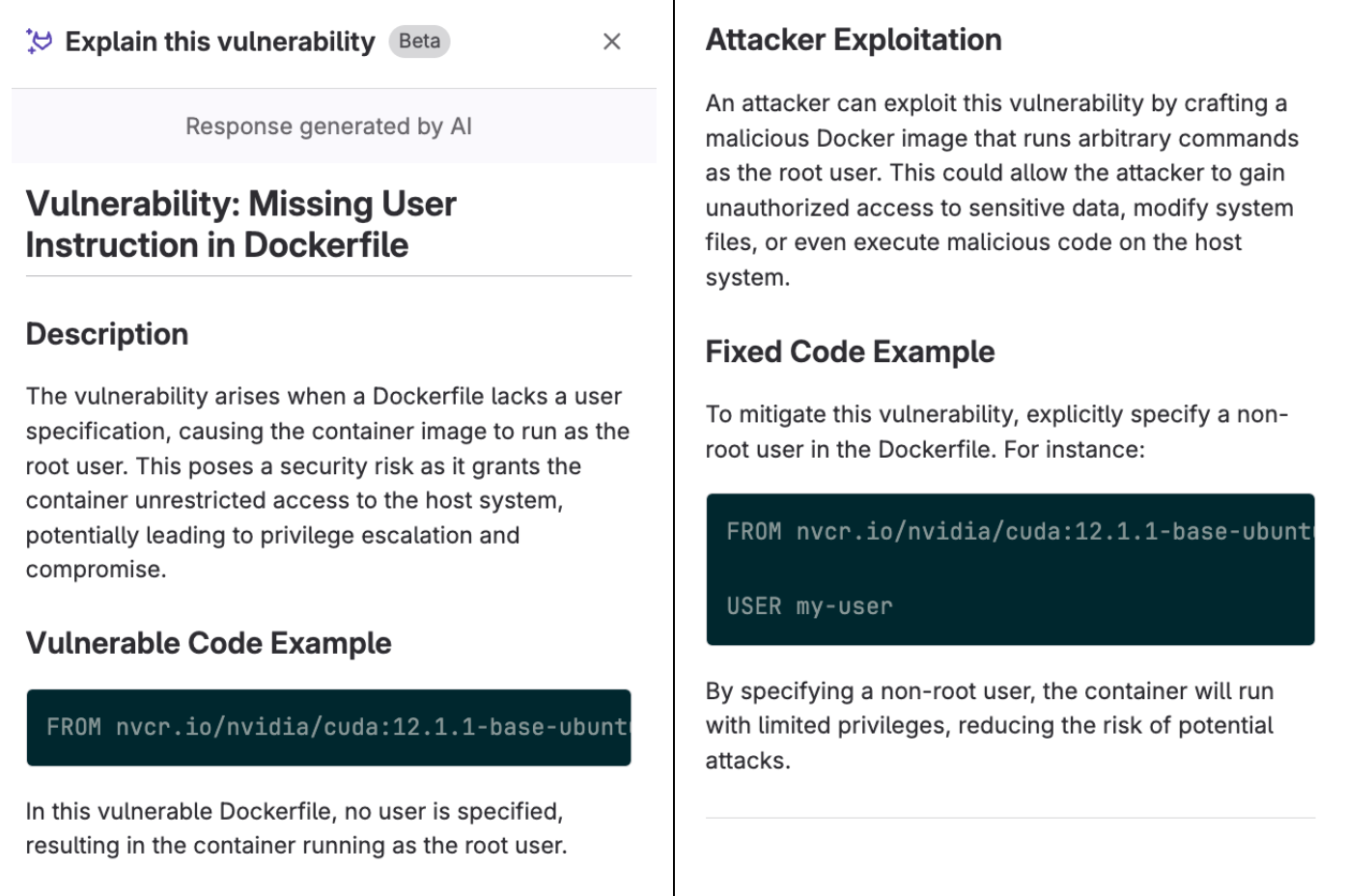 Vulnerability explanation example